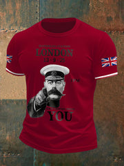Nen's UK Flag Waterloo Station Printed T-Shirt