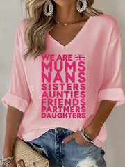 Women's Pink Ladies Unite Waffle T-shirt