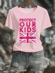 Women's Protect Our Kids short-sleeved T-shirt