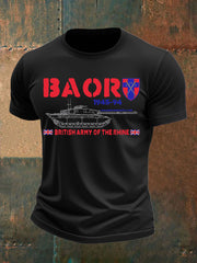 Men's Veterans British Army imitation cotton short-sleeved T-shirt