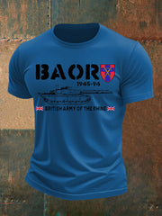 Men's Veterans British Army imitation cotton short-sleeved T-shirt