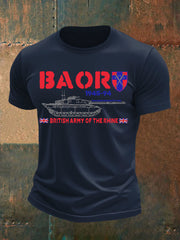 Men's Veterans British Army imitation cotton short-sleeved T-shirt