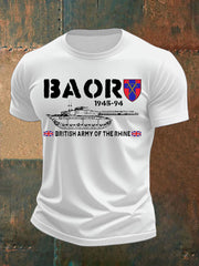 Men's Veterans British Army imitation cotton short-sleeved T-shirt