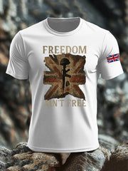 Men's British imitation cotton short-sleeved T-shirt