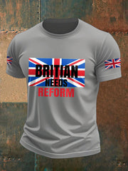 Men's UK Flag Reform Printed T-shirt
