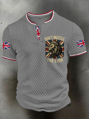 Men's UK Flag Printed Casual Tops