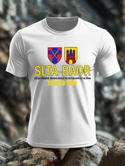 Men's British Veteran imitation cotton short-sleeved T-shirt