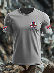Men's British Veteran imitation cotton short-sleeved T-shirt