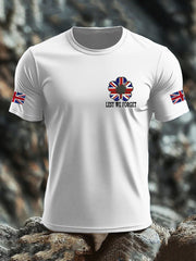 Men's British Veteran imitation cotton short-sleeved T-shirt