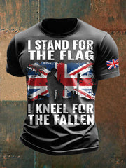 Men's british veteran short sleeves t-shirt