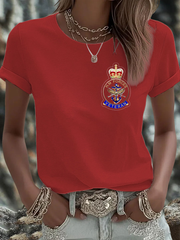 Women's British Veteran Iron On Short Sleeve T-Shirt