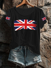 Women's UK Flag Printed T-shirt