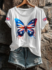 Women's UK Flag Printed T-shirt