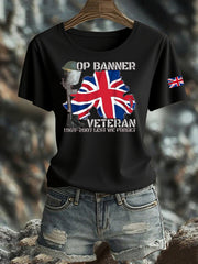 Women's British Veteran Iron On Short Sleeve T-Shirt