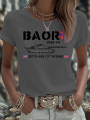 Women's British Veteran Iron On Short Sleeve T-Shirt