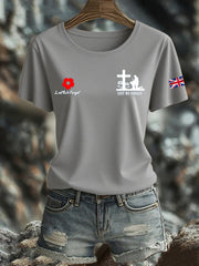 Women's British Veteran Iron On Short Sleeve T-Shirt