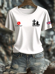 Women's British Veteran Iron On Short Sleeve T-Shirt
