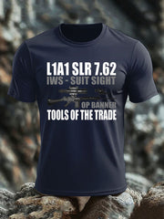 Men's British Veteran imitation cotton short-sleeved T-shirt