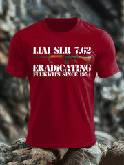 Men's British Veteran imitation cotton short-sleeved T-shirt