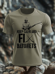 Men's British Veteran imitation cotton short-sleeved T-shirt