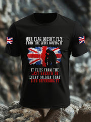 Men's Our Flag Doesn't Flay From The Wind Moving It Short Sleeves T-shirt