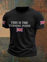 Men's Turning Point UK Flag Printed T-shirt