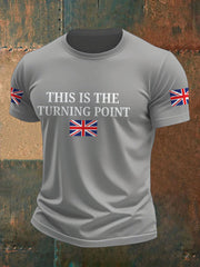 Men's Turning Point UK Flag Printed T-shirt