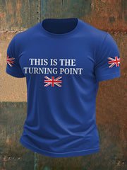 Men's Turning Point UK Flag Printed T-shirt