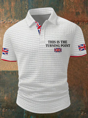 Men's Turning Point UK Flag Printed Casual Tops