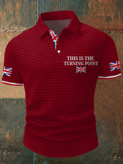 Men's Turning Point UK Flag Printed Casual Tops