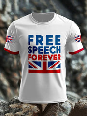 Men's Free Speech Forever Short Sleeves T-shirt