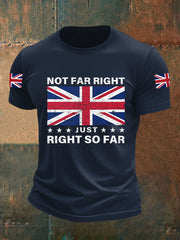 Men's Not Far Right Just Right So Far Short-sleeved T-shirt