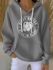 Women's Hitman Rip Printed Hoodie