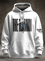 Men's Boxing Lover Rip Hitman Legend Printed Hoodie