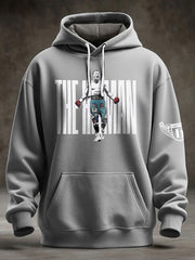 Men's Boxing Lover Rip Hitman Legend Printed Hoodie