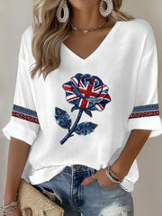 British style imitation denim rhinestone hot-drill