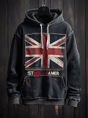 Men's UK Flag Funny Printed Hoodie