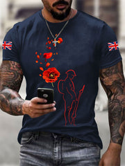 Men's Remembrance Day Lest We Forget Short-sleeved T-shirt