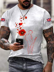 Men's Remembrance Day Lest We Forget Short-sleeved T-shirt