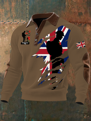 Men's Remembrance Day Lest We Forget Buttoned Top