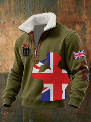 Men's Remembrance Day Lest We Forget Printed Sweatshirt