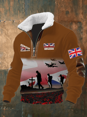 Men's Remembrance Day Lest We Forget Printed Sweatshirt