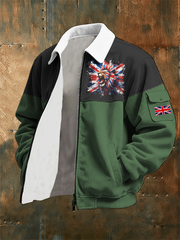 Men's Lion Flag Print Jacket