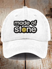 Unisex Lemon Roses Music Lover Print Hat