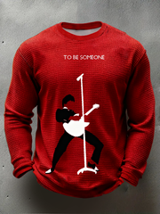 Men's The Jam minimalist pop art Waffle Long Sleeve T-Shirt