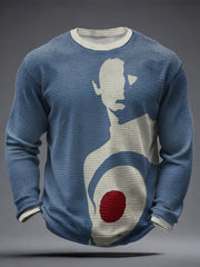 Men's UK Mod Music Lover Printed Waffle Tops