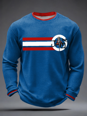 Men's Modfather UK Music Mods Lover Waffle Long Sleeve T-Shirt