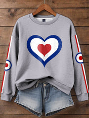 Women's UK Mod Music Lover Printed Sweatshirt