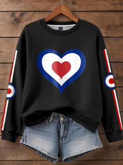 Women's UK Mod Music Lover Printed Sweatshirt