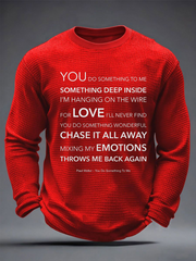 Men's UK Mods Music Lover Waffle Long Sleeve T-Shirt